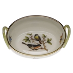 Herend Rothschild Bird Basket With Handles