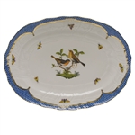 Herend Rothschild Bird Blue Platter