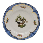 Herend Rothschild Bird Blue Bread & Butter Plate Motif #2