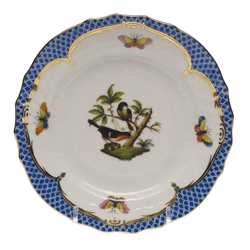 Herend Rothschild Bird Blue Bread & Butter Plate Motif #2