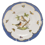 Herend Rothschild Bird Blue Dessert Plate Motif #8