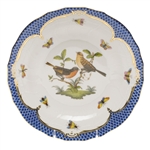 Herend Rothschild Bird Blue Dessert Plate Motif #9