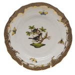 Herend Rothschild Bird Brown Bread & Butter Plate Motif #1