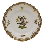 Herend Rothschild Bird Brown Bread & Butter Plate Motif #4