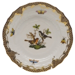 Herend Rothschild Bird Brown Bread & Butter Plate Motif #5