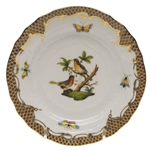 Herend Rothschild Bird Brown Bread & Butter Plate Motif #8