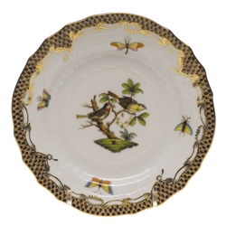 Herend Rothschild Bird Brown Bread & Butter Plate Motif #11