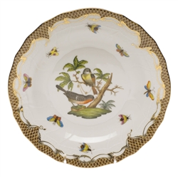 Herend Rothschild Bird Brown Dessert Plate Motif #2