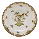 Herend Rothschild Bird Brown Dessert Plate Motif #3