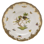 Herend Rothschild Bird Brown Dessert Plate Motif #11
