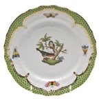 Herend Rothschild Bird Green Bread & Butter Plate Motif #2