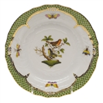 Herend Rothschild Bird Green Bread & Butter Plate Motif #3