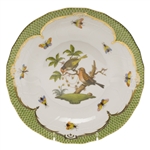 Herend Rothschild Bird Green Dessert Plate Motif #10