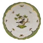 Herend Rothschild Bird Green Dinner Plate Motif #1