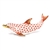 Herend Figurine Playful Dolphin Rust Fishnet
