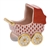 Herend Baby Carriage Figurine Rust Fishnet