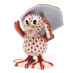 Herend Just Ducky Figurine Rust Fishnet