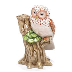Herend Night Owl Figurine Rust Fishnet