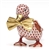 Herend Dashing Duckling Figurine Rust Fishnet