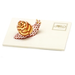 Herend Snail Mail Figurine Rust Fishnet