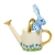Herend Figurine Watering Can Bunny Rabbit Blue Fishnet