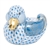 Herend Dapper Ducky Figurine Blue Fishnet