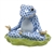 Herend Yoga Frog Figurine Blue Fishnet