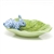 Herend Bunny on Cabbage Leaf Decorative Dish Blue Fishnet