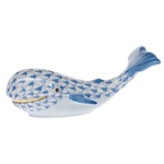 Herend Baby Whale Blue Fishnet