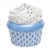 Herend Cupcake Blue Fishnet