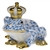 Herend Frog Prince Blue Fishnet