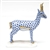 Herend Cuviers Gazelle Figurine Sapphire Fishnet