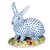 Herend Figurine Berry Bunny Rabbit Sapphire Fishnet