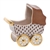 Herend Baby Carriage Figurine Chocolate Fishnet