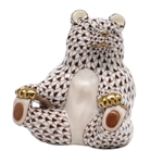 Herend Playing Footsie Figurine Chocolate Fishnet