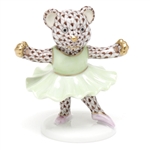 Herend Ballerina Bear Figurine Chocolate Fishnet