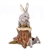Herend Figurine Down the Bunny Rabbit Hole Chocolate Fishnet