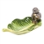Herend Monkey on Banana Leaf Dish Chocolate Fishnet