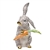 Herend Large Bunny with Carrot Chocolate Fishnet