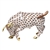 Herend Charging Bull Chocolate Fishnet