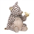 Herend Figurine Baby Bear with Bird Chocolate Fishnet