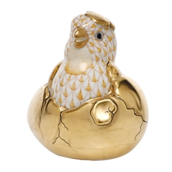 Herend Just Hatched Butterscotch Fishnet