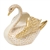 Herend Swan Figurine Butterscotch Fishnet