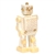 Herend Toy Robot Figurine Butterscotch Fishnet