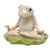 Herend Yoga Frog Figurine Butterscotch Fishnet