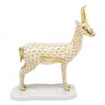 Herend Cuviers Gazelle Figurine Butterscotch Fishnet