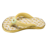Herend Flip Flop Shoe Figurine Butterscotch Fishnet