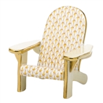 Herend Adirondack Chair Figurine Butterscotch Fishnet