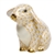 Herend Sitting Lop Ear Bunny Butterscotch Fishnet