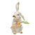 Herend Large Bunny with Carrot Butterscotch Fishnet